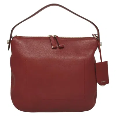 Pre-owned Bally Vintage Shoulder Bag Leather Leather Shoulder Bag Bag () In Red