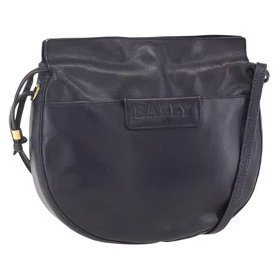 Pre-owned Bally Vintage Shoulder Bag Leather Purple Leather Shoulder Bag Bag ()