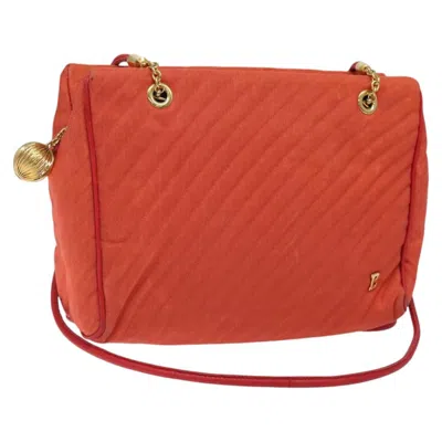 Pre-owned Bally Vintage Shoulder Bag Nylon Nylon Shoulder Bag Bag () In Orange
