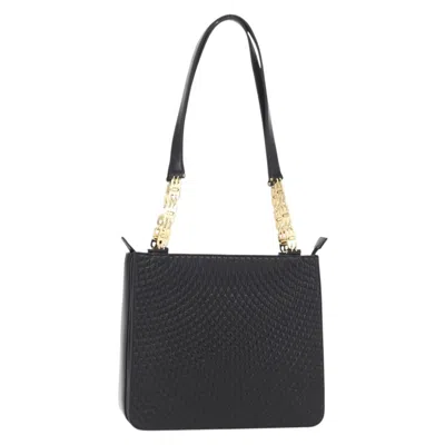 Pre-owned Bally Vintage Shoulder Bag Quilted Leather Black Leather Shoulder Bag Bag ()
