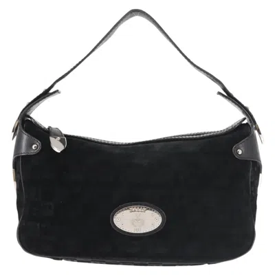 Pre-owned Bally Vintage Shoulder Bag Suede Black Suede Shoulder Bag Bag ()
