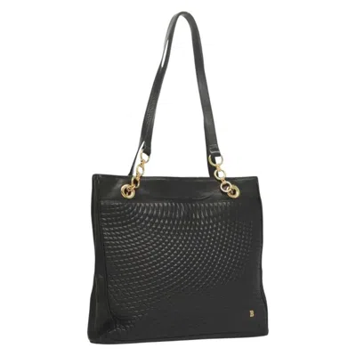 Pre-owned Bally Vintage Tote Bag Leather Leather Tote Bag Bag () In Black