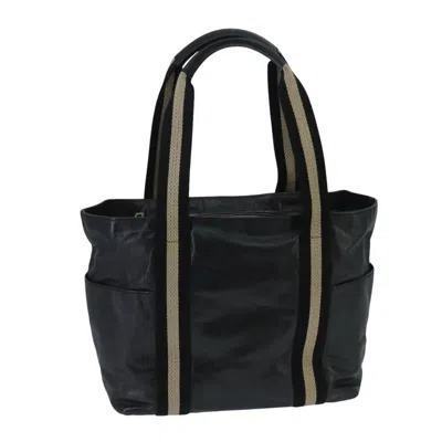 Pre-owned Bally Vintage Tote Bag Leather Leather Tote Bag Bag () In Black