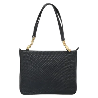 Pre-owned Bally Vintage Tote Bag Quilted Leather Leather Tote Bag Bag () In Black