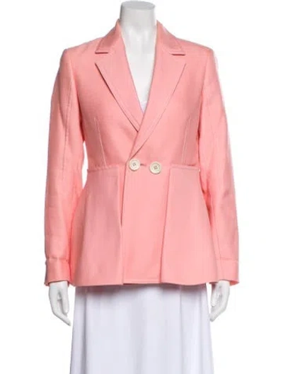 Pre-owned Bally Virgin Wool Blazer In Pink