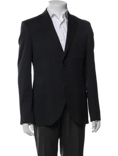 Pre-owned Bally Virgin Wool Blazer W/ Tags In Blue