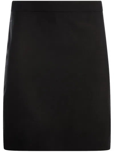 Bally Virgin Wool Pencil Skirt In Black