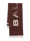 Bally Virgin Wool Scarf In Brown