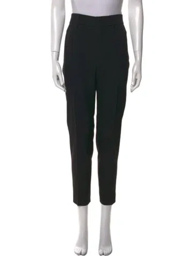 Pre-owned Bally Virgin Wool Skinny Leg Pants In Black