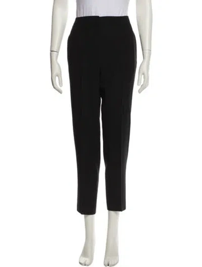 Pre-owned Bally Virgin Wool Straight Leg Pants In Black