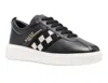 Bally Check-print Low-top Sneakers In Black