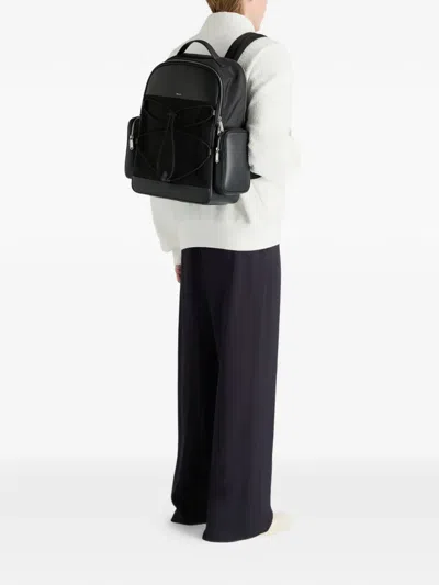 Bally Vogel Panelled Backpack In Black