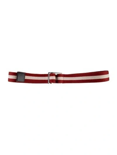 Pre-owned Bally Waist Belt In Red