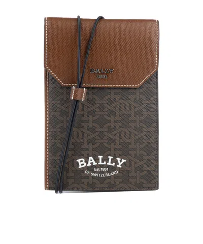 Bally Wallet With Neck Rope In Black