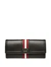 Bally Code Long Wallet In Black Leather