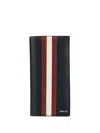 Bally Ribbon Leather Wallet In Black