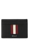 Bally Thar Leather Card Holder In Black