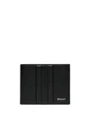 Bally Logo-print Leather Wallet In Black+palladio