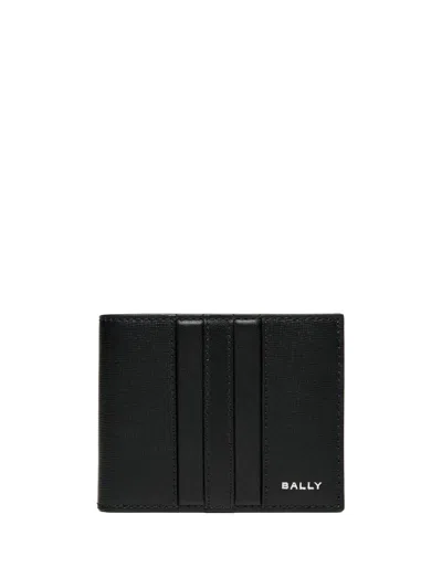 Bally Logo-print Leather Wallet In Black