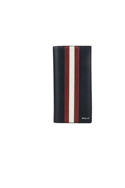 Bally Wallets In Black Red Bone Pall