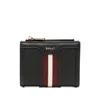 Bally Stripe-detail Wallet In Black