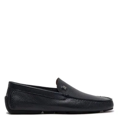 Bally Wander Grained Leather Loafers In Black