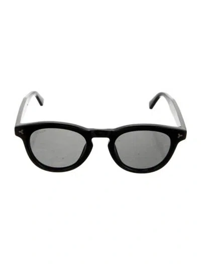 Pre-owned Bally Wayfarer Tinted Sunglasses In Black