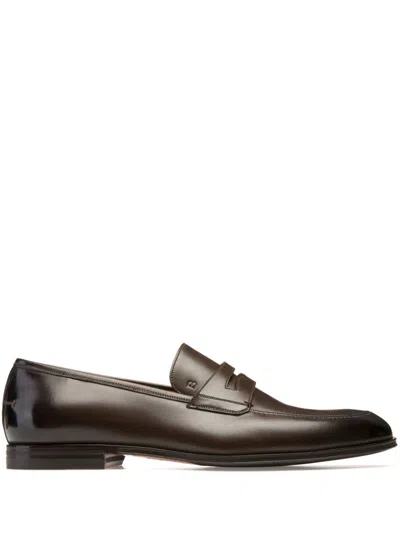 Bally Webb Loafers In Brown