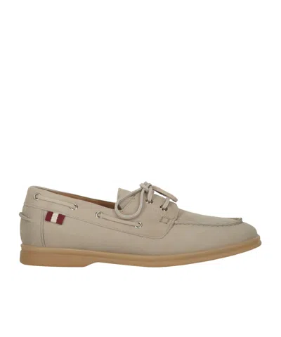 Bally Webby Lace-up Moccasins In Transparent