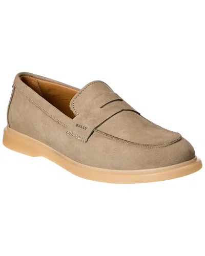 Bally Webby Leather Loafer In Green