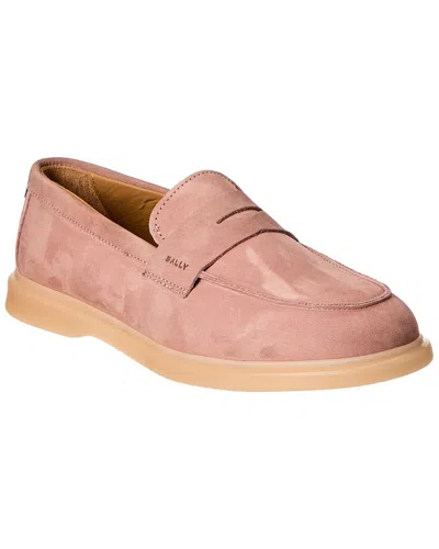 Bally Webby Leather Loafer In Pink