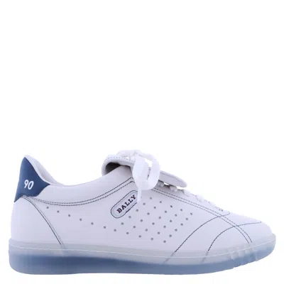 Bally Weldy Low-top Leather Sneakers, Brand Size 38 ( Us Size 7.5 ) In Blue