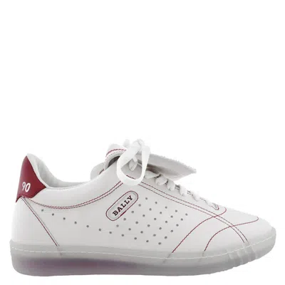 Bally Weldy Low-top Leather Sneakers In White