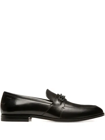 Bally Wesper Leather Loafers In Black