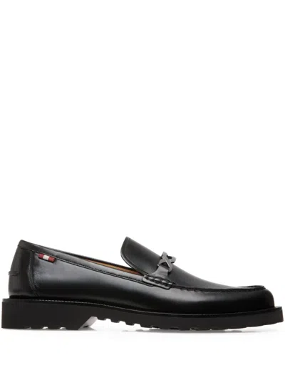 Bally Westminster Leather Loafers In Black