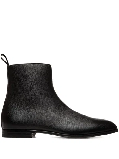 BALLY WESTMINSTER LEATHER ZIP BOOTS