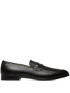 Bally Westminster Loafer Aus Strukturiertem Leder In Black