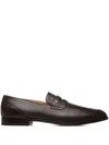 Bally Westminster Loafer Aus Strukturiertem Leder In Brown