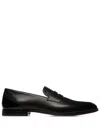 Bally Webb Leather Loafers In Black