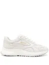 Bally Panelled Leather Lace-up Sneakers In White
