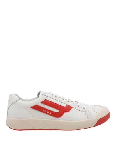 Bally Competition Leather Sneakers In White