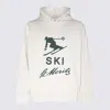 Bally White Cotton Sweatshirt In Silver Birch