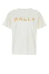 Bally Organic Cotton T-shirt With Metallic Gold Logo