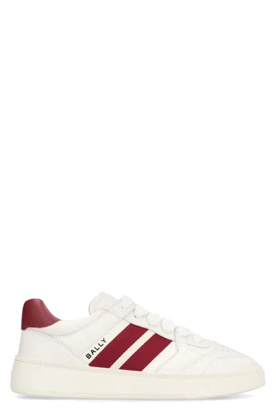 Bally White Leather Rebby Trainers