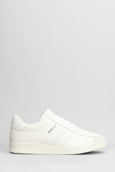 Bally White Leather Sneakers