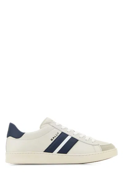 BALLY WHITE LEATHER THIAGO SNEAKERS