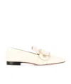 Bally Woman Loafers Ivory Size 8.5 Calfskin In White