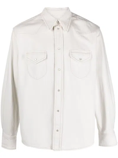 BALLY WHITE WHITE COTTON SHIRT