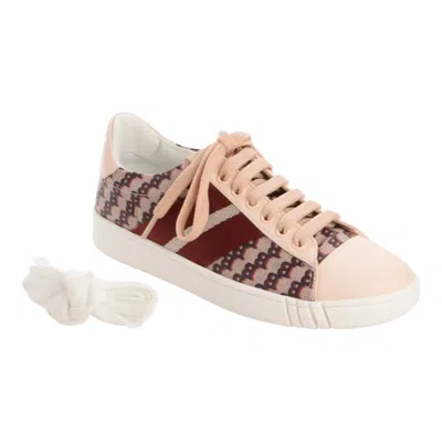 Bally Wiame 6231691 Ladies Pink Leather Sneakers Us 9.5 In Multi