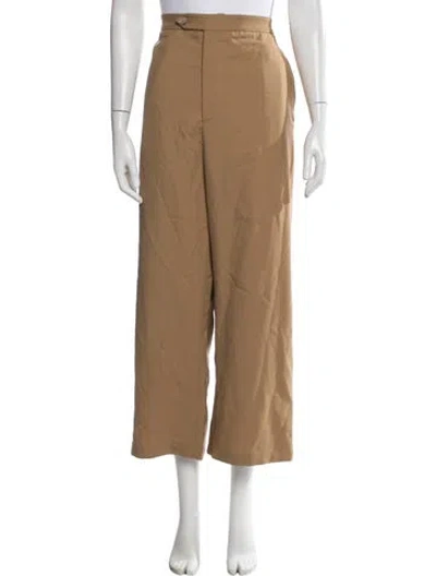 Pre-owned Bally Wide Leg Pants In Brown